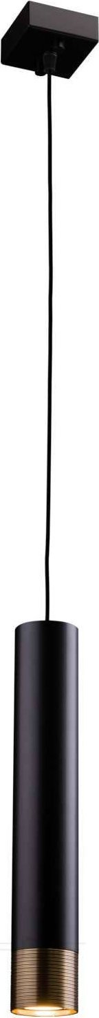 Lampa wisząca Amplex LAMPA wisząca EIDO 0340 Amplex metalowa OPRAWA okrągła tuba sopel zwis patyna czarny