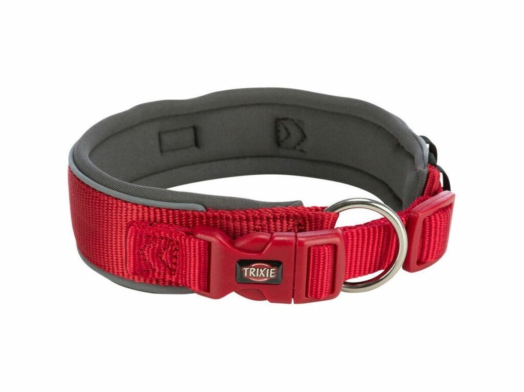 Obroża dla psa Trixie Premium Czerwony Grafit M/L 40-48 cm