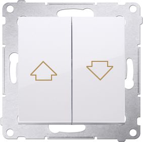 Kontakt-Simon Simon 54 Przycisk żaluzjowy pojedynczy 16A 250V biały (DZP1A.01/11)