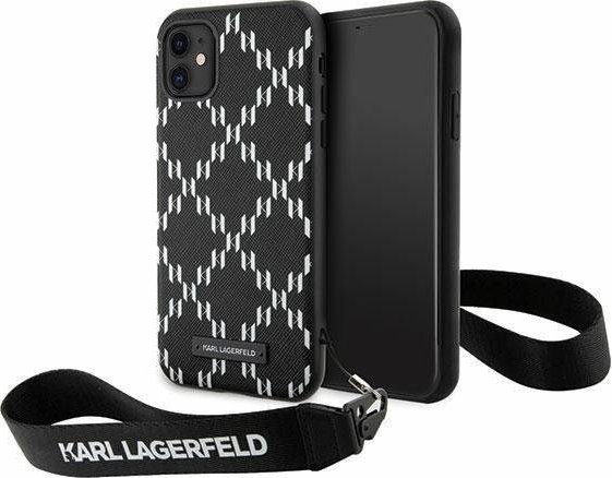 Karl Lagerfeld Etui KLHCN61SAKLMBSK Apple iPhone 11/XR czarny/black hardcase Monogram Losange Saffiano