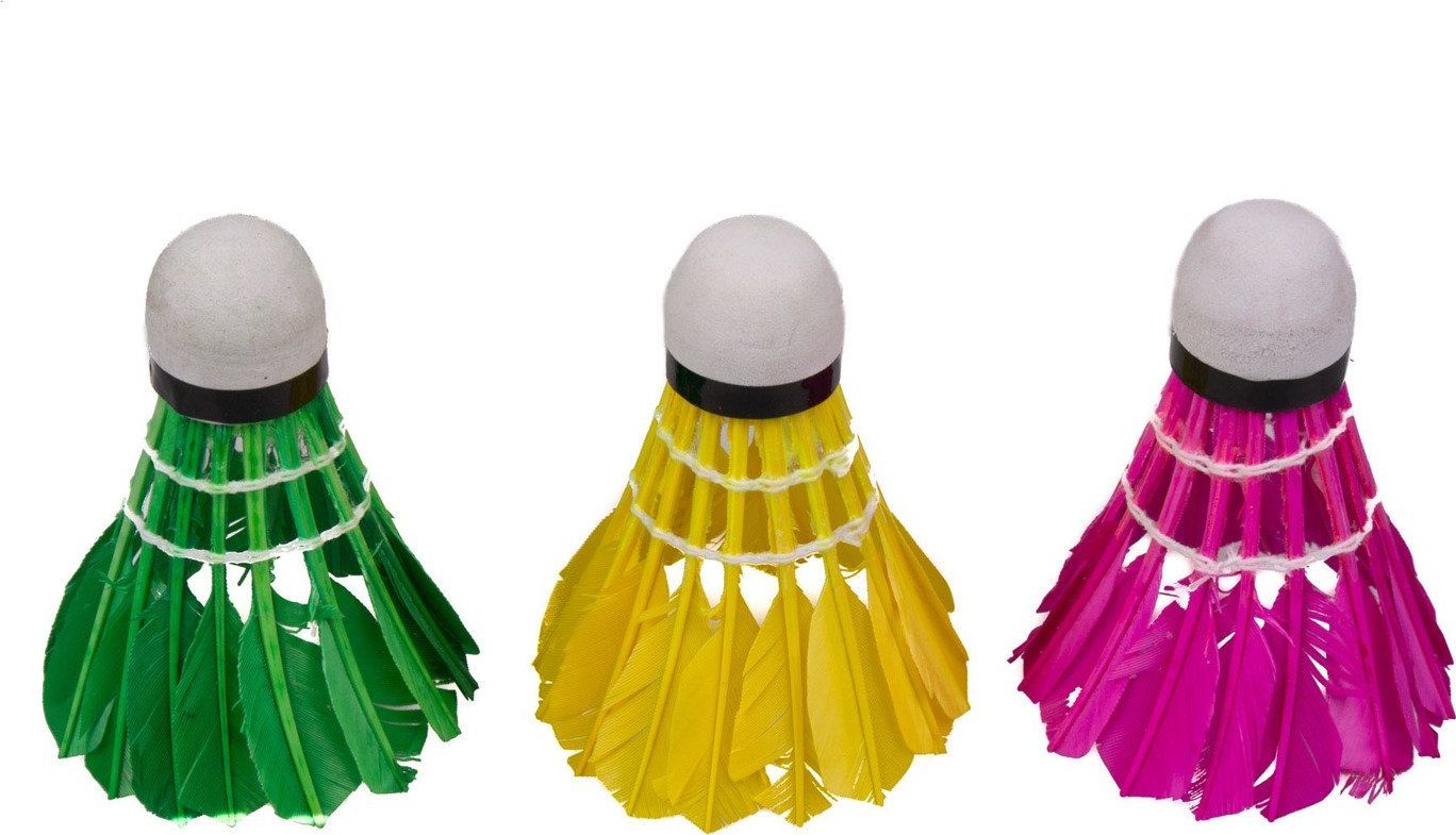 Vivo Lotki do badmintona Vivo piórowe kolorowe 3szt C-200 Uniwersalny