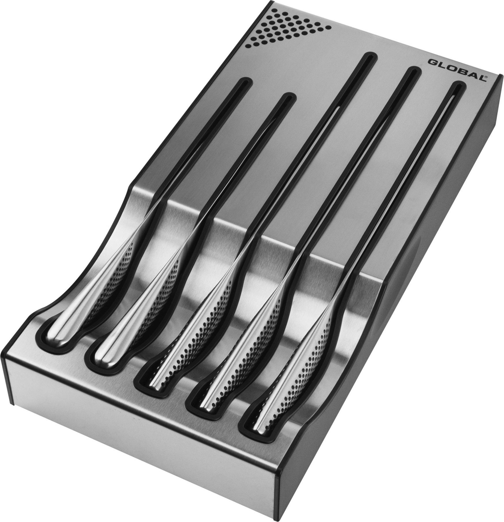 Global Zestaw 5 noży z bazą | Global Dock Set A