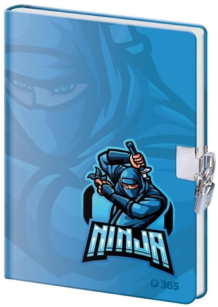 Pamiętnik z kłódką B6/60K gładki Ninja