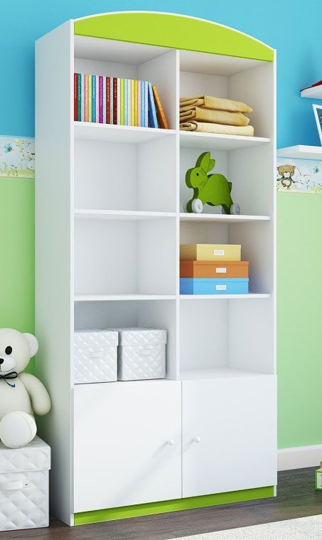 Elior Regał dziecięcy Happy 5X - zielony