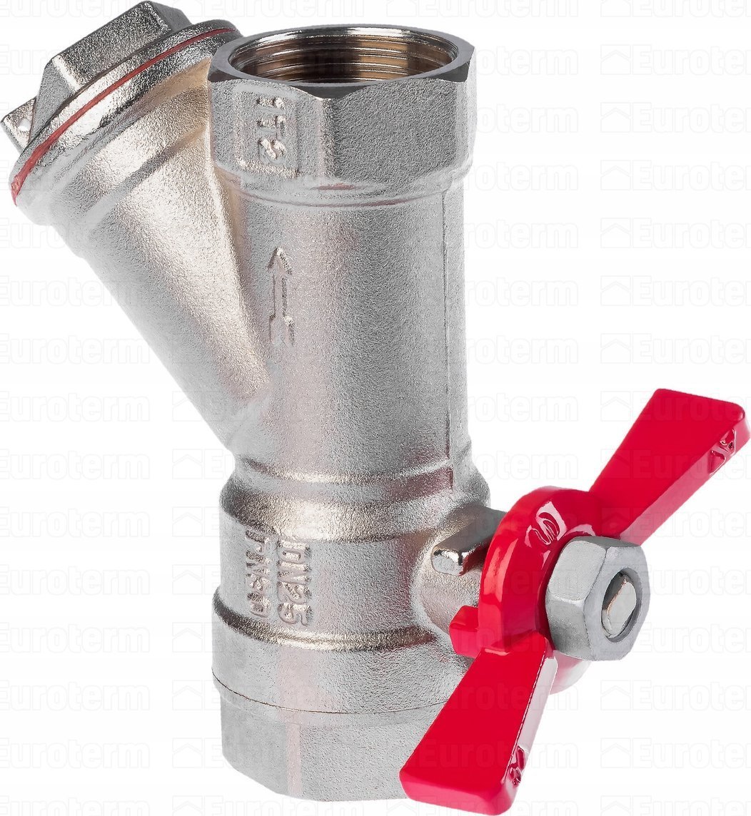 Arco Zawór kulowy z filtrem skośnym 1z motylkiem SENA