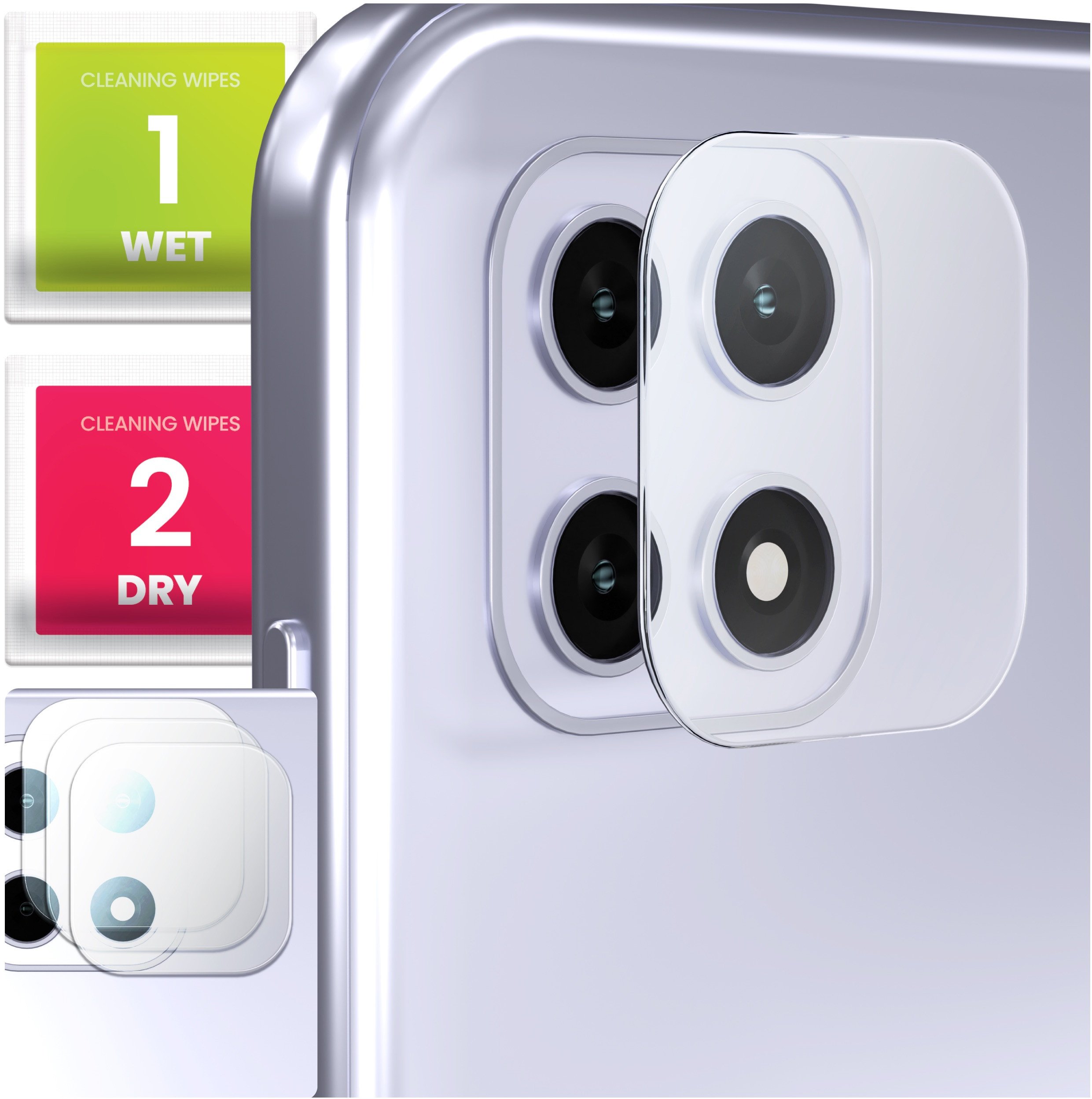 3-PAK Szkło Na Aparat Do Samsung Galaxy A22 5G (Hartowane, Na Obiektyw, 9H)