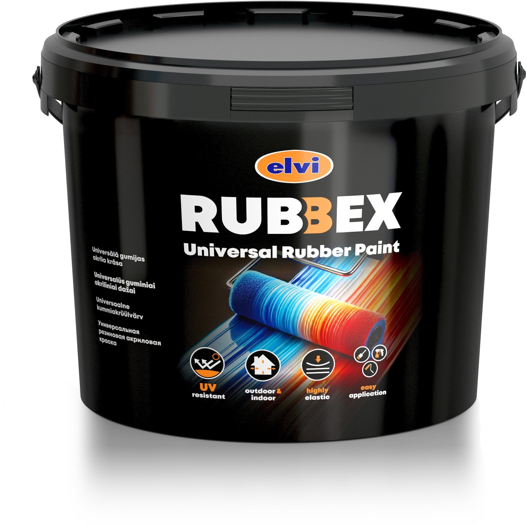 PAINT RUBBEX UNIVERSAL GREY 3.5KG
