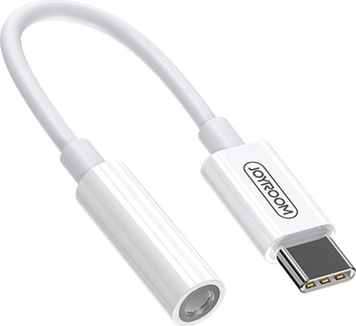 Adapter USB Joyroom USB-C - Jack 3.5mm Biały (JYR198)