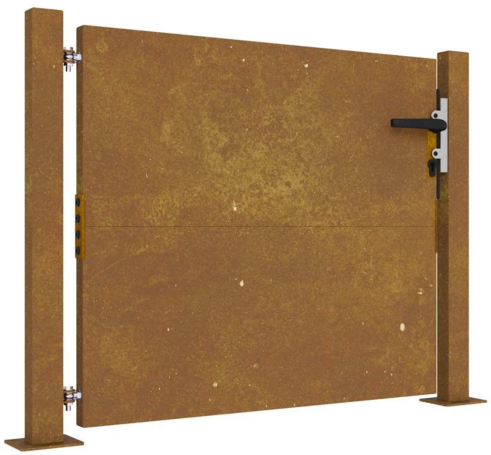 Furtka ogrodowa, 105x105 cm, stal kortenowska