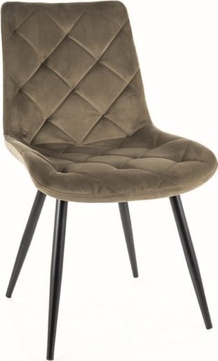 Signal Krzesło RALPH VELVET oliwkowe SIGNAL