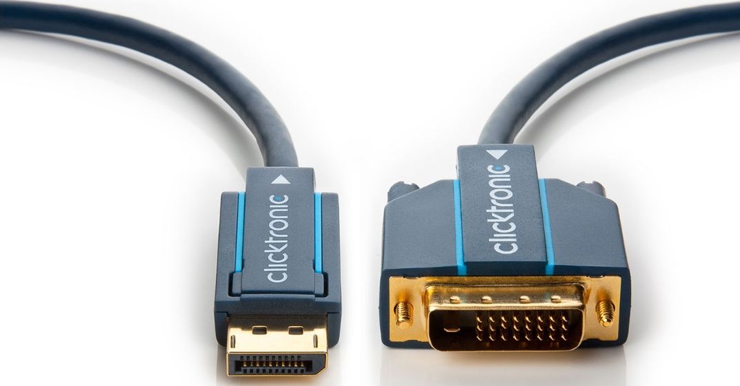 Kabel Clicktronic DisplayPort - DVI-D 5m granatowy (70731)