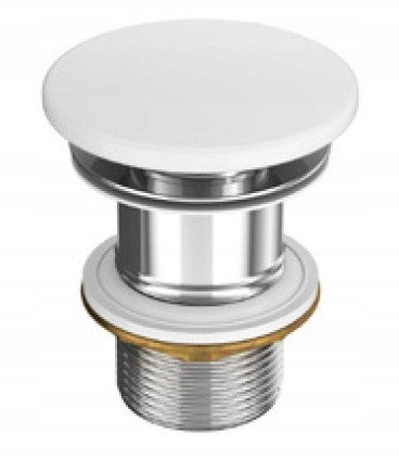 Cersanit Ceramiczny korek Moduo do umywalek bez przelewu biały