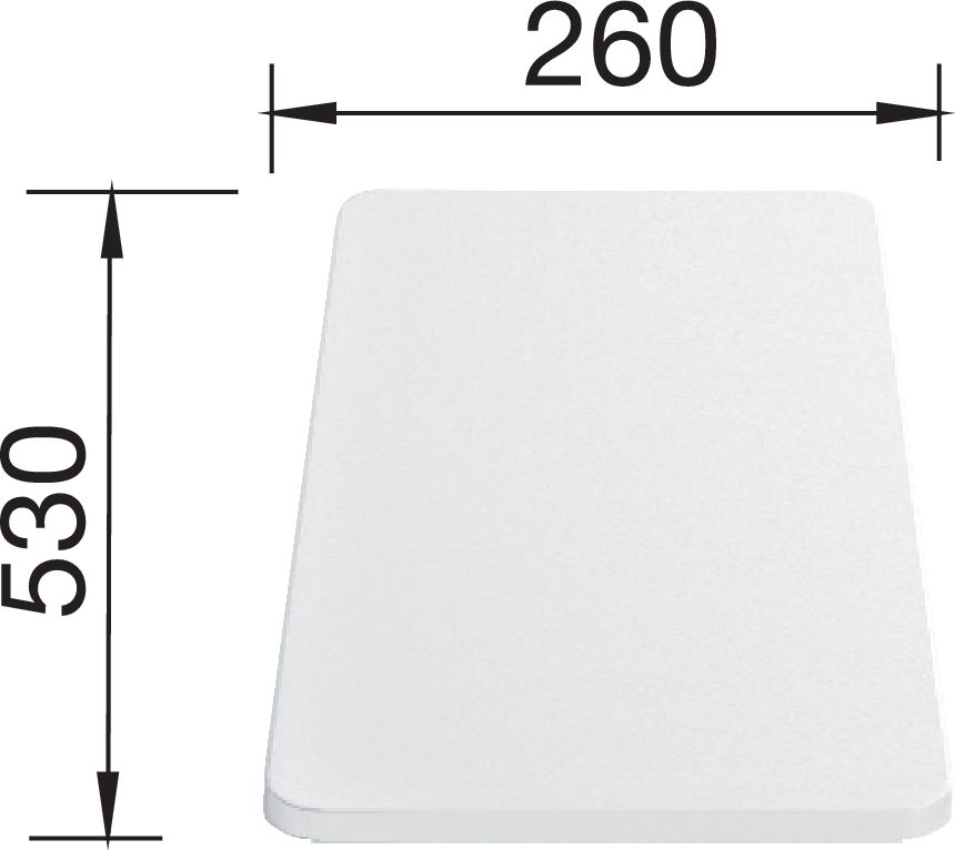 Deska do krojenia Blanco plastikowa 53x