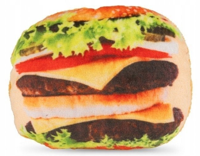 Barry King Zabawka dla psa, hamburger, pluszowy, 14 cm