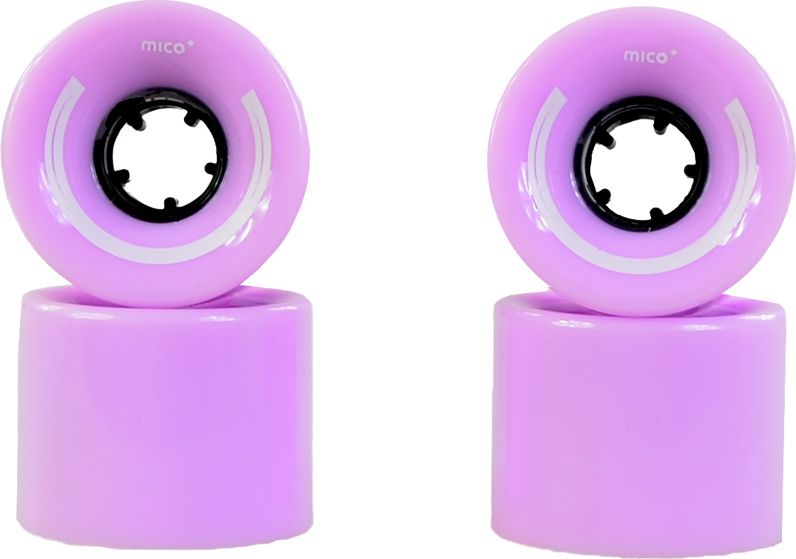 Mico Kółka do deskorolki plastikowej 60x45 mm fioletowe 4 sztuki (K3599)