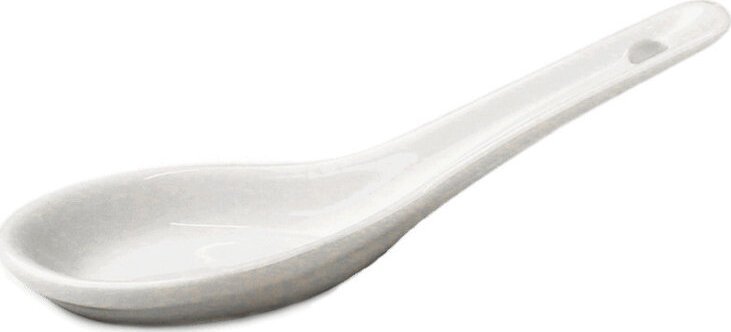 Emro Aziatica Łyżka japońska do ramenu, biała 12,5cm