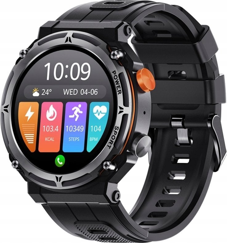 Smartwatch Veltori VT130-1 Czarny Pasek Silikonowy