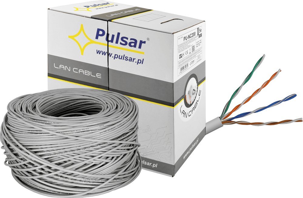 Pulsar Kabel Ethernet skrętka LAN cat 5e 305m 0,45 NC200