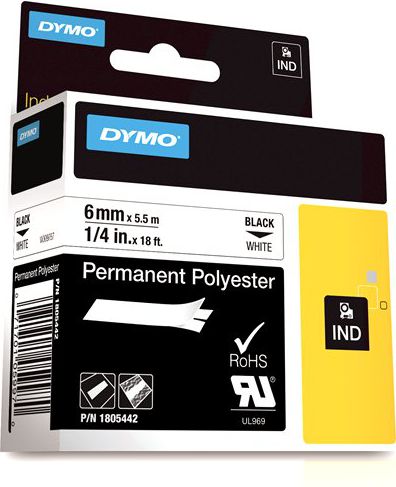 Dymo Taśma Rhino Poliestrowa Trwała 6mm x 5.5m - 1805442