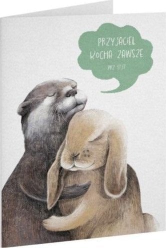 Szaron Kartka przyjaźń Przyjaciel kocha zawsze