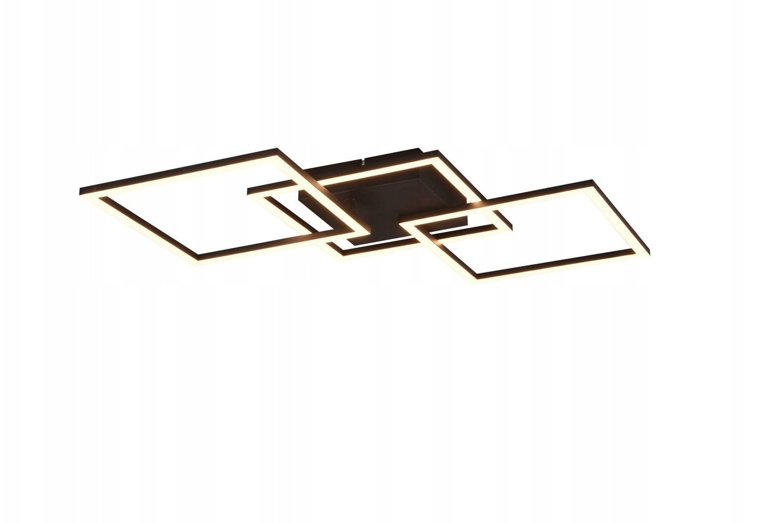 Ceiling LED lamp REALITY Trail, 31W, 3000 K, 3550 lm, black, 52 x 52 x 7 cm