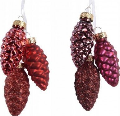 Kaemingk Bombki choinkowe świąteczne ozdobne szyszki 3 szt.