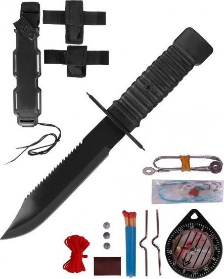 Mil-Tec Mil-Tec Special Forces Survival Knife + zestaw surviwalowy