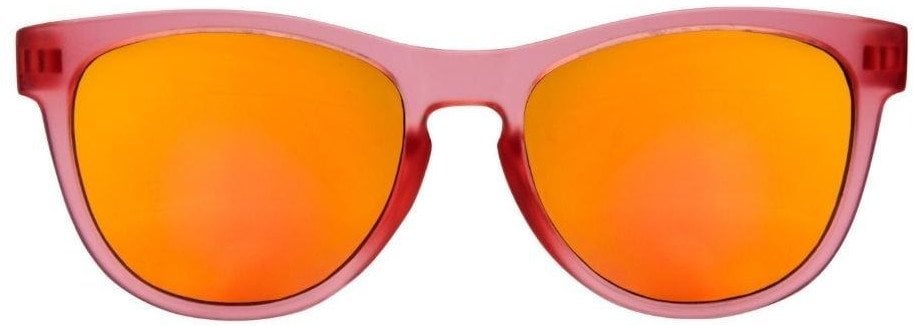 Okulary czerwone lustrzane soczewki + etui 24m+