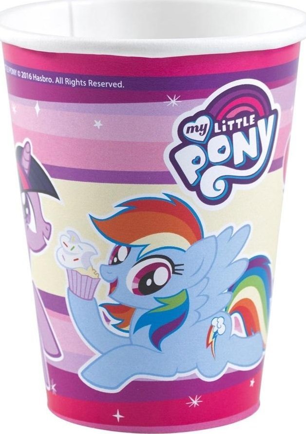 Kubki papierowe My Little Pony 250ml 8szt