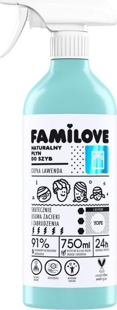 Yope Familove Płyn do mycia szyb Lawenda 750ml