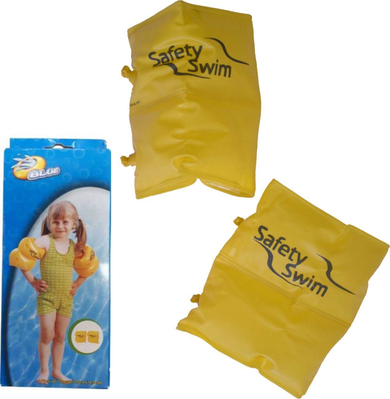 Dmuchane Motylki Rękawki do Pływania - Żółte