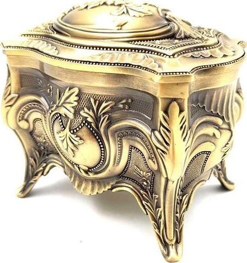 Giftdeco Złota Szkatułka Metalowa - 2139M