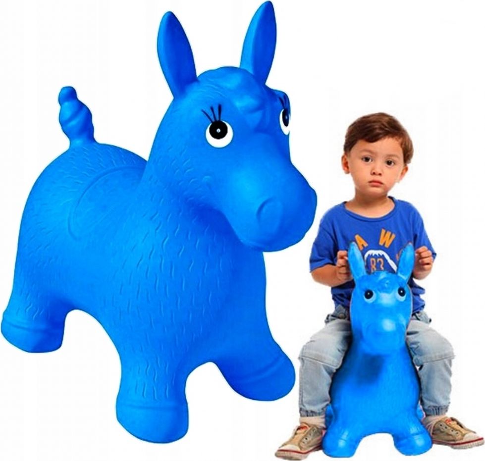 MalPlay DUŻY SKOCZEK KONIK GUMOWY PIŁKA DO SKAKANIA 4 kolory