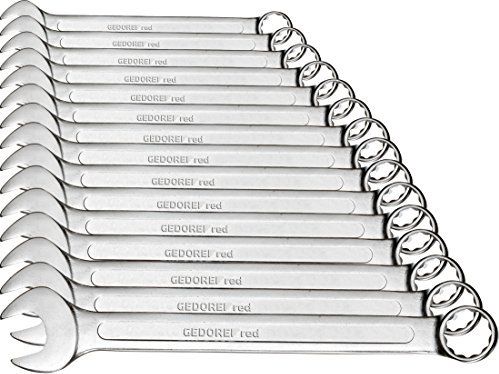 Gedore Red combination wrenches Set, 15 pieces, spanner (chrome, SW 6 - 32mm)