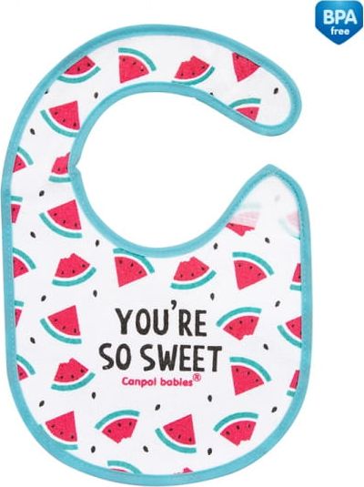 Canpol Śliniak nieprzemakalny z frotte So Cool, róż 15/114 Canpol babies