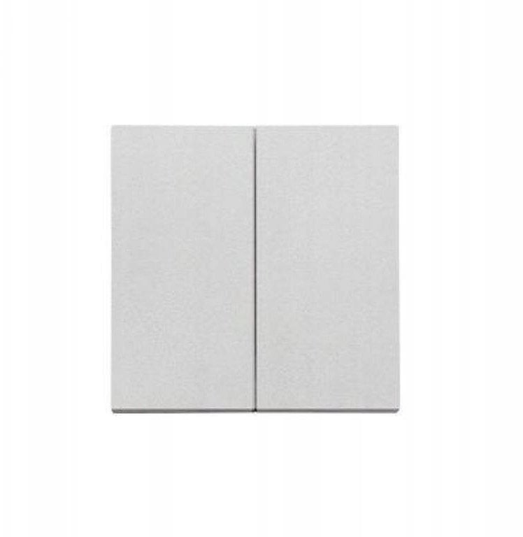 Simon 55 Klawisz podwójny do: SW5M, SP2M Aluminium mat TKW5/143