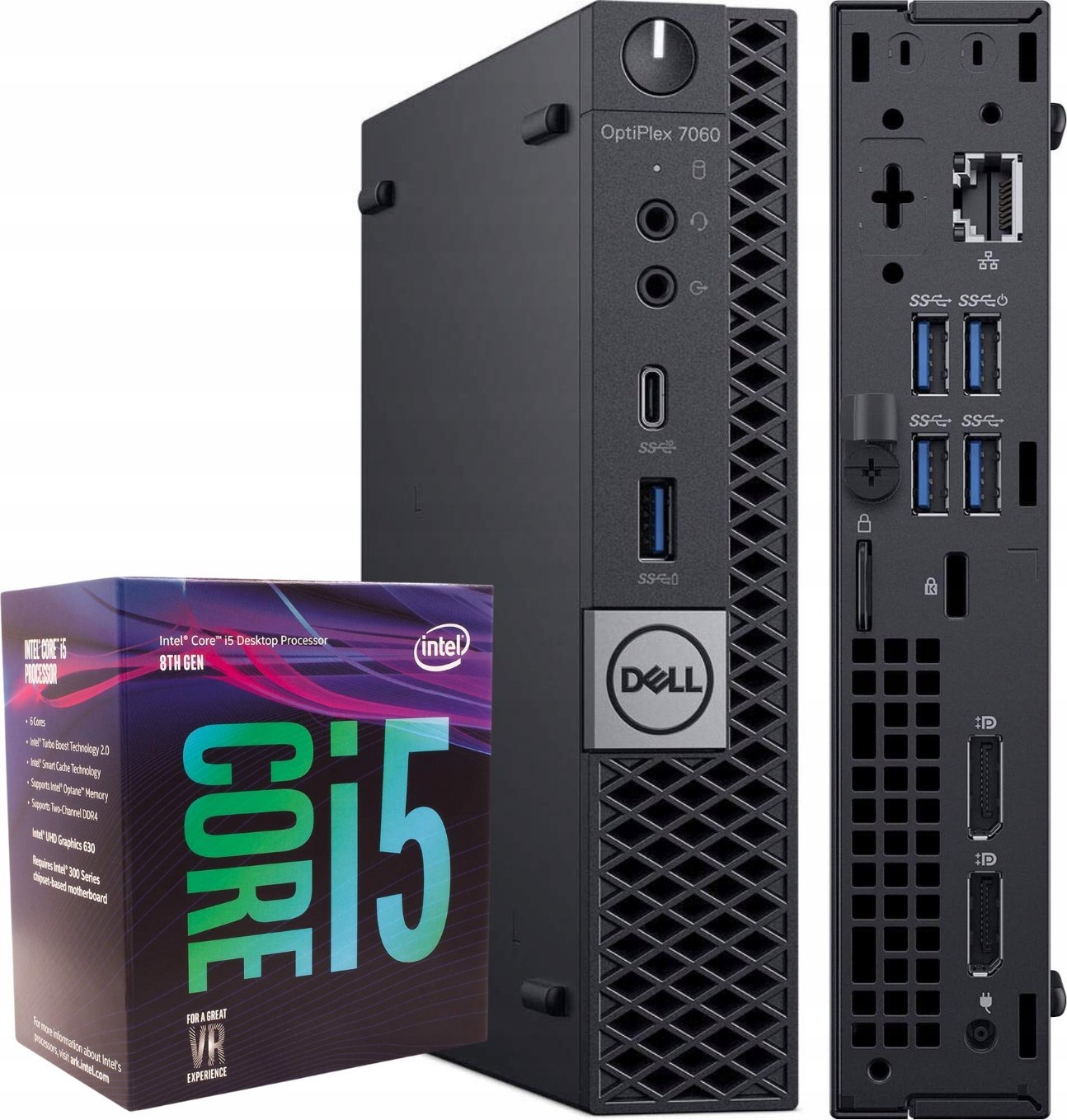 Komputer Dell Optiplex 7060 Tiny Intel Core i5 16GB DDR4 1000GB SSD Windows 11