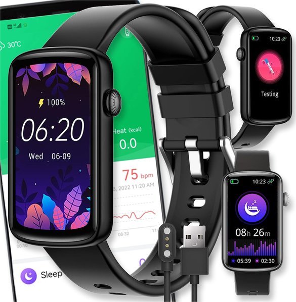 Smartwatch Active Band SMARTWATCH ZEGAREK MENU PL POLSKIE DAMSKI WATCH MĘSKI PULS SPORT KROKI SMS L2