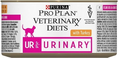 Purina PPVD FELINE UR URINARY KOT MUS INDYK 195G