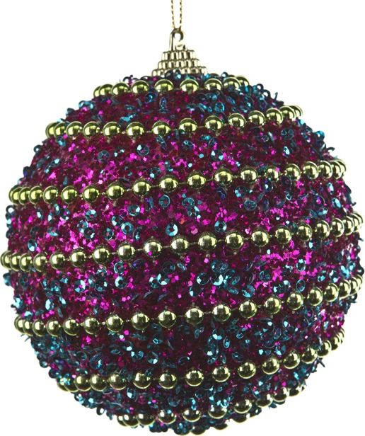 Witek Home Bombka 10cm (2 szt.) koraliki