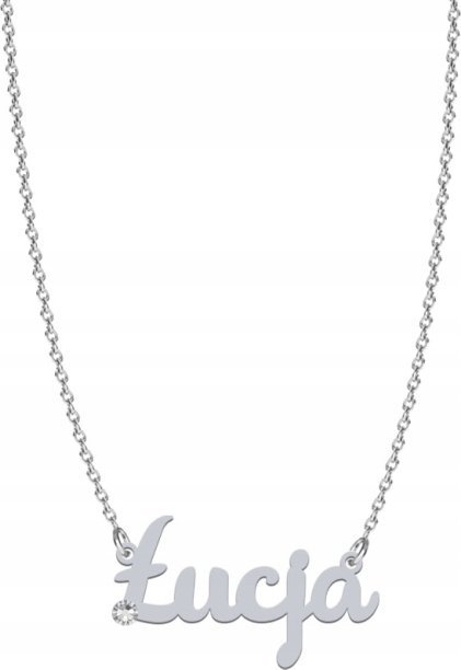 Radziszewska Jewellery Naszyjnik z imieniem ŁUCJA srebro925 Dedykacja