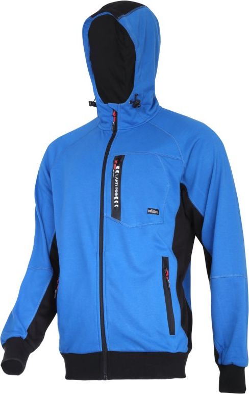 Lahti Pro bluza z kapturem i suwakiem niebiesko-czarna, "S" (L4012701)