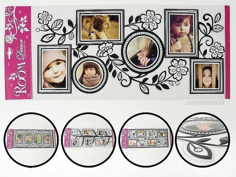 Naklejki na ścianę z ramką na zdjęcia