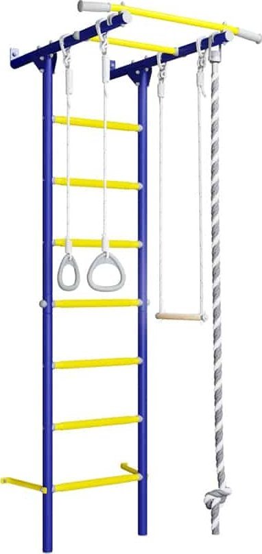 Małpiszon Drabinka gimnastyczna przyścienna Kometa Next 6 niebieska