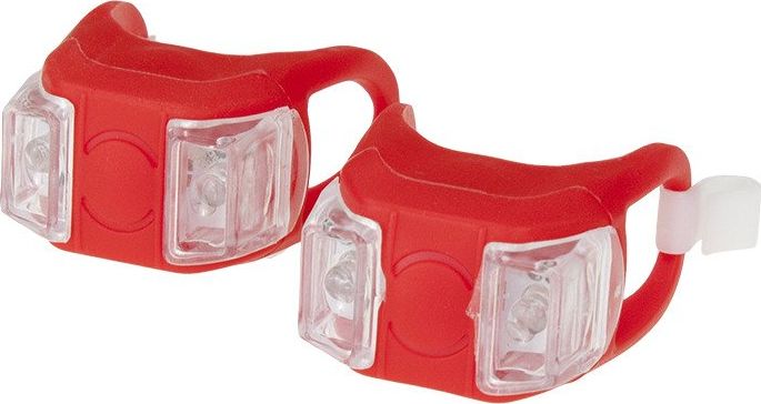 XC Light Zestaw lamp XC Light 1000F silikonowe, 2-Led,3 funkcje, czerwone uniwersalny