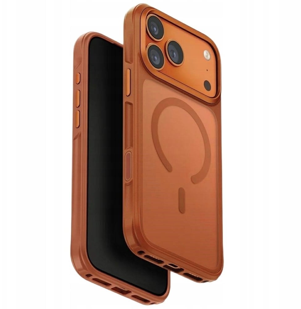 Uniq Etui Veren do Apple iPhone 17 Pro Max MagClick Charging pomarańczowy