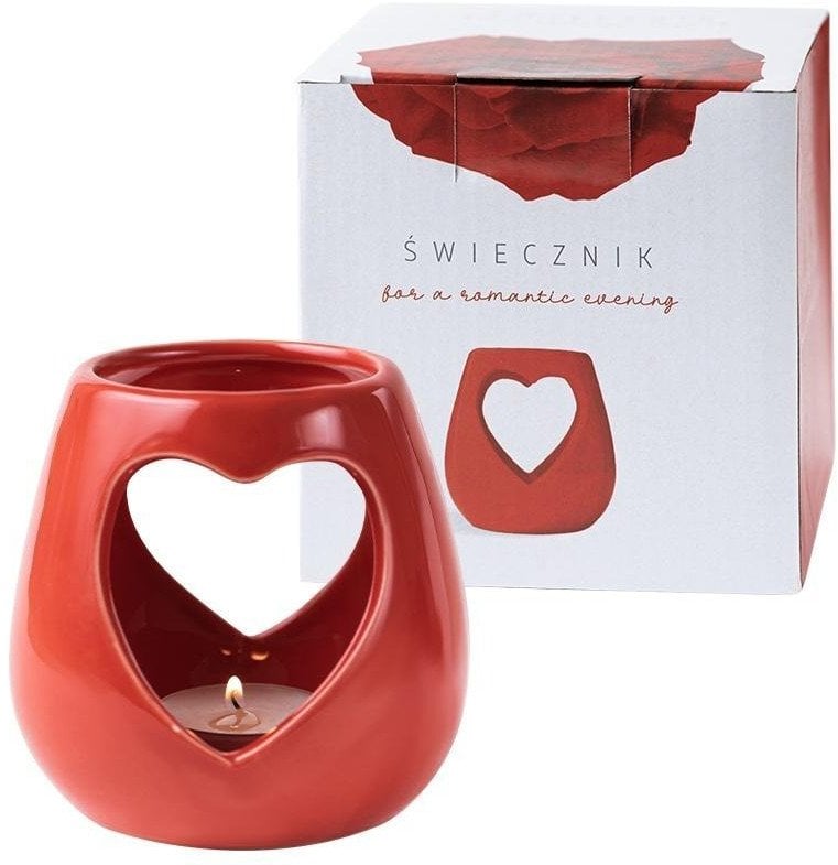 Boltze Świecznik ceramiczny w kształcie serca