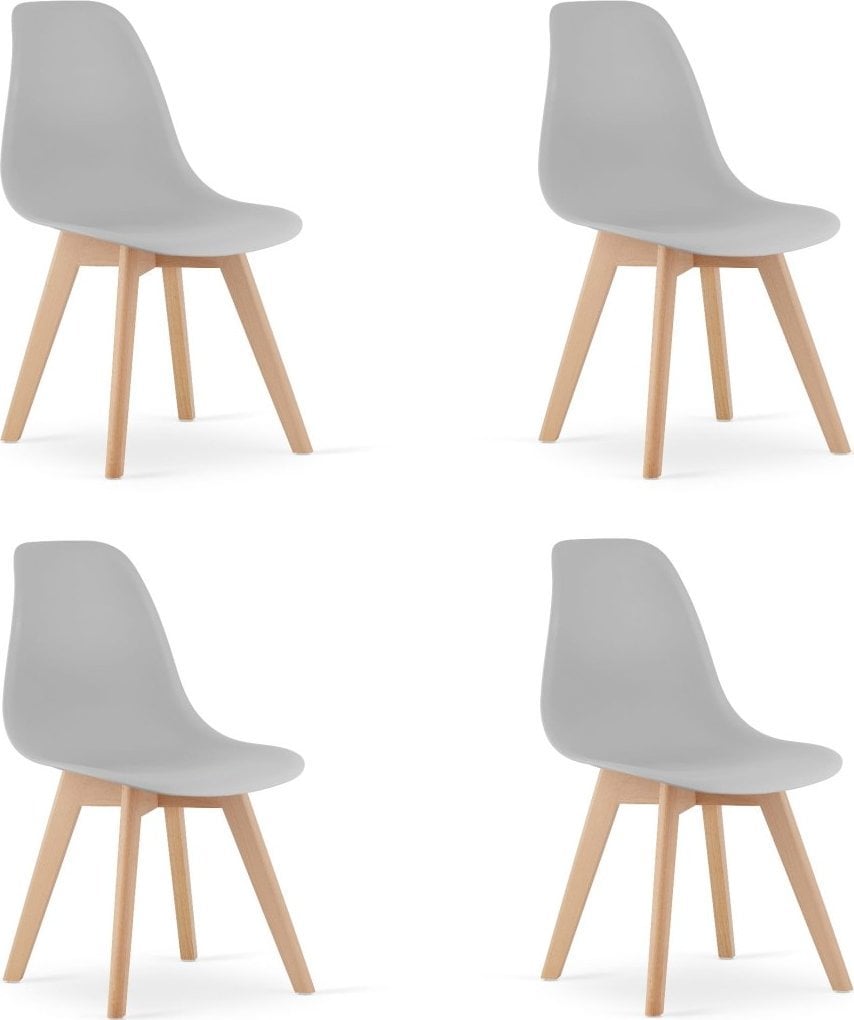 Leobert Krzesło KITO - szare x 4