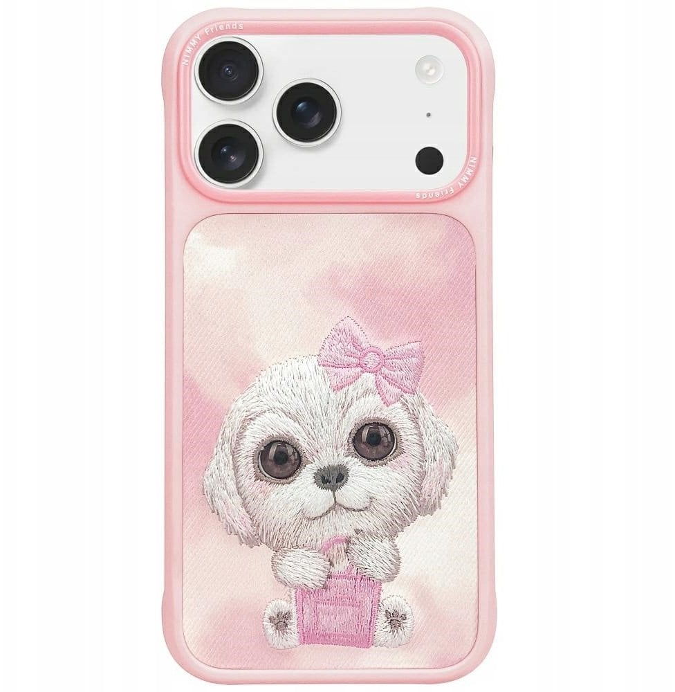 Etui Nimmy Big Eyed Pet 2.0 Dog do iPhone 17 różowy