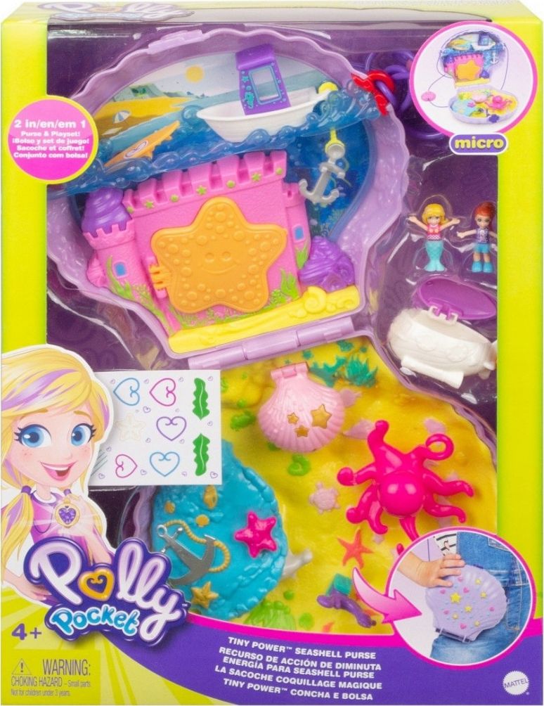 Mattel Polly Pocket Kompaktowa torebka Tiny Power Muszelka